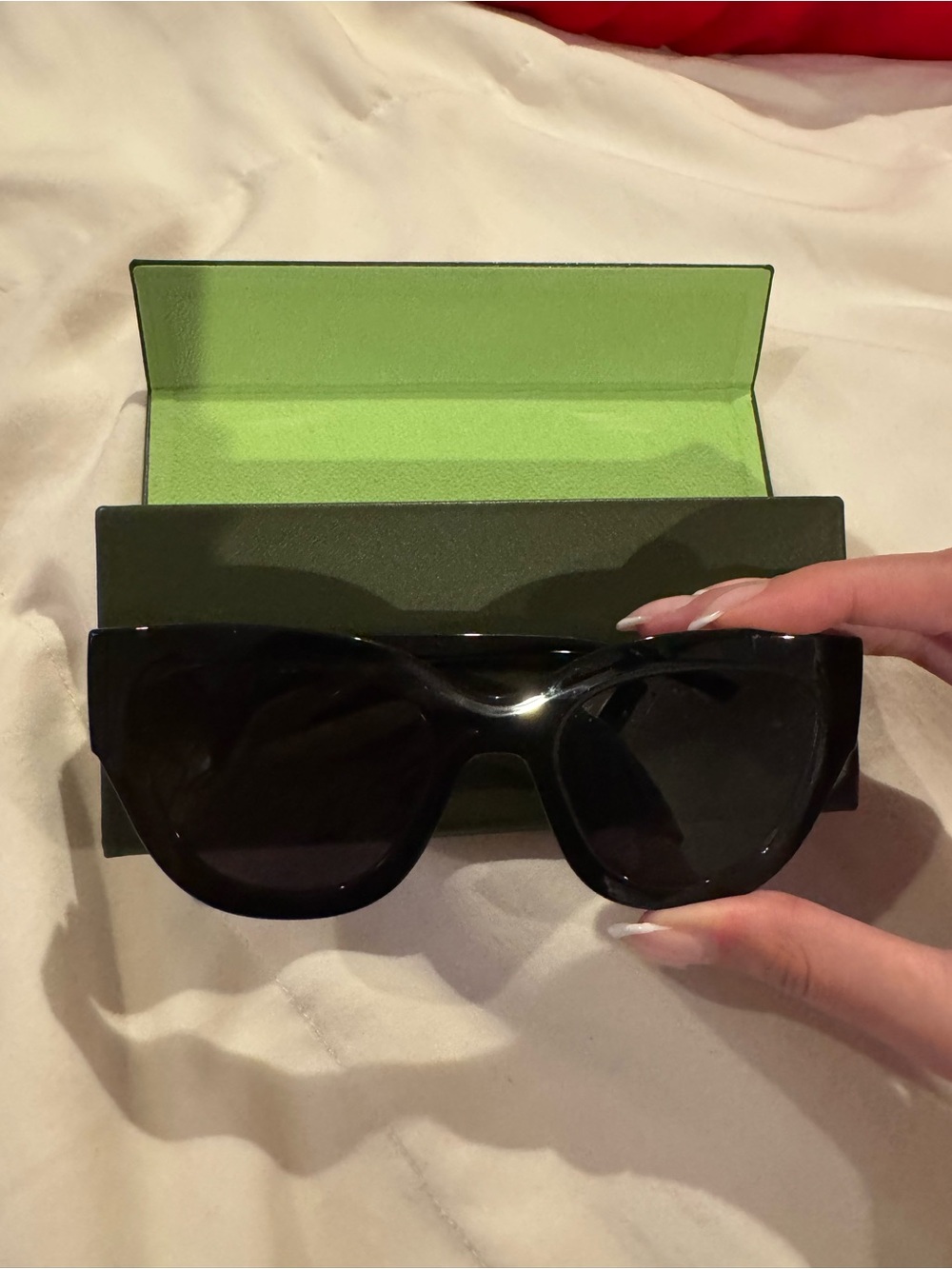 Longchamp Black Cat-Eye Women's Sunglasses